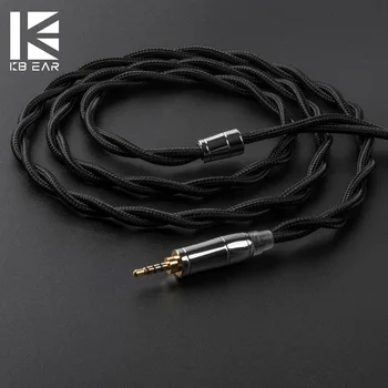 

KBEAR 2core UPOCC Single Crystal Copper Cable 2.5/3.5/4.4 mm Headset Cable For ZS10 /ZSN PRO ZSX V90 C12 BLON BL-03 BL-05