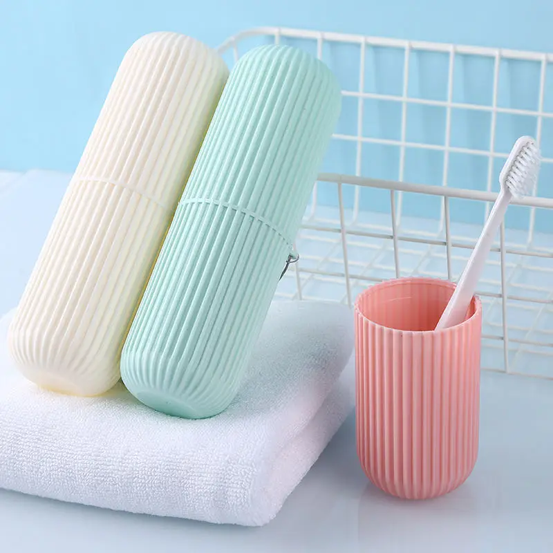 

Portable Toothbrush Case Toothbrush Holder Hiking Camping Protect Storage Box Household Storage Cup Holder Bathroom Accessorie