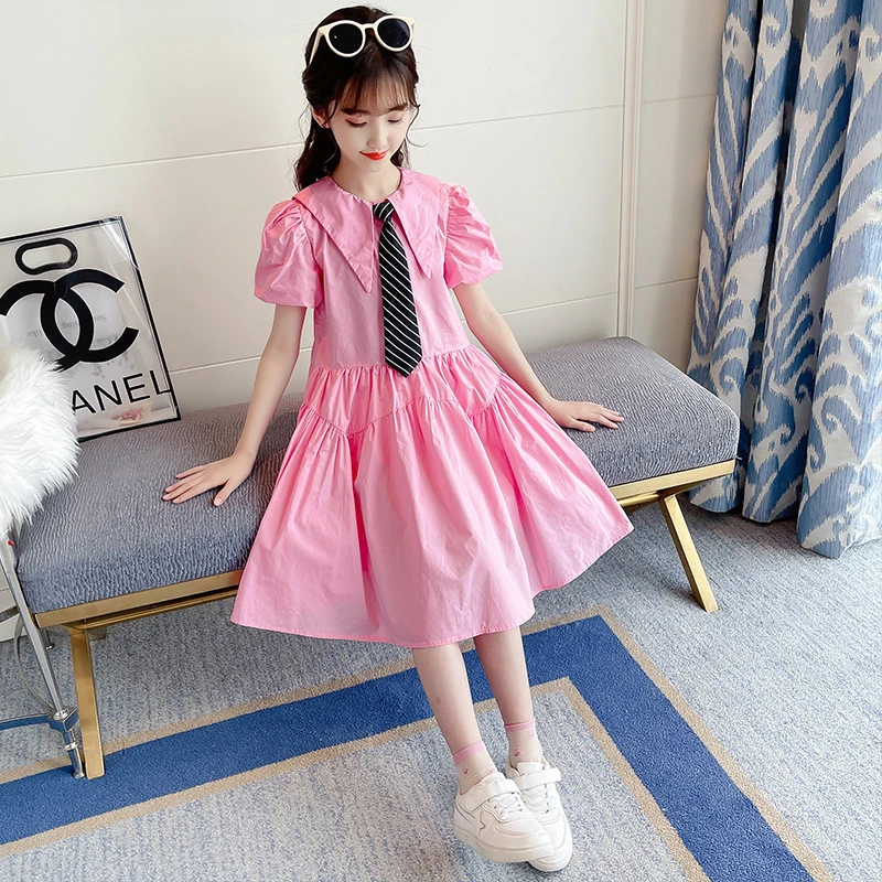 Hot 2021 Summer Girls Dress Pink Cute ...