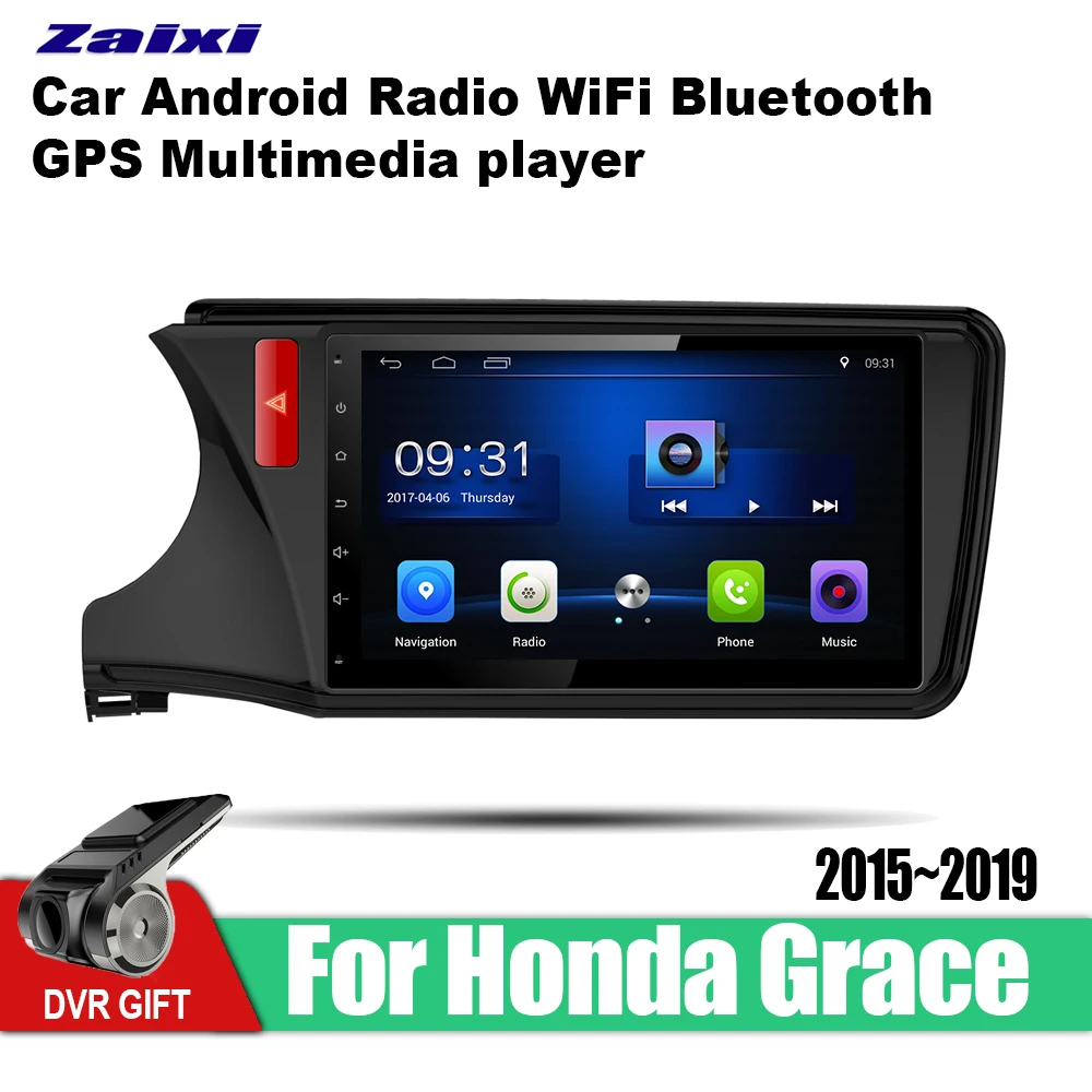 Автомобильный мультимедийный плеер ZaiXi Android с GPS для Honda Grace 2015 2019 автомобильная