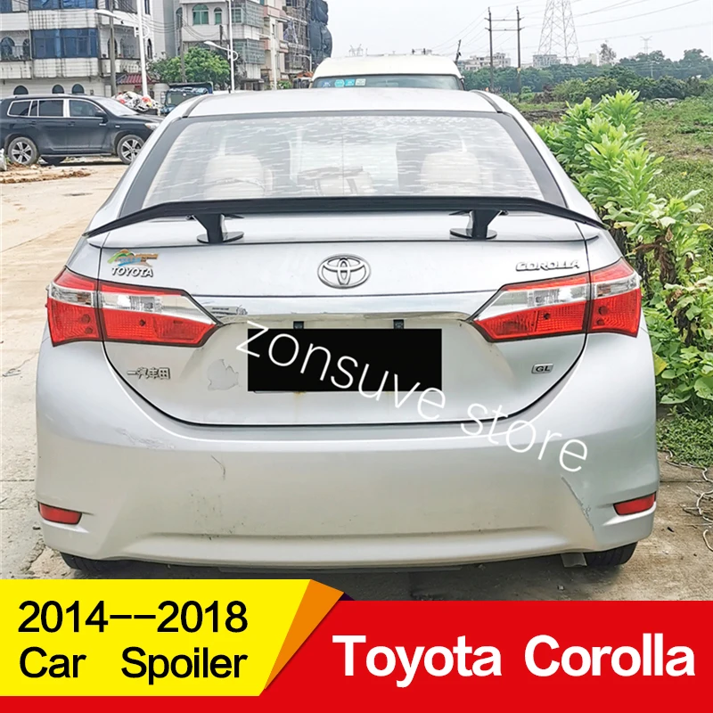 Используется для Toyota Corolla спойлер 15 16 17 18 лет заднего крыла арматура Клея Аксессуары без перфорации