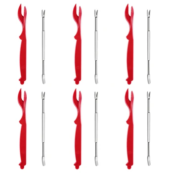 

12-Piece Seafood Tools Set Including 6x Lobster Sheller and 6x Forks,Seafood Cracker For Lobster, Crab, Crawfish, Prawns, Shrimp