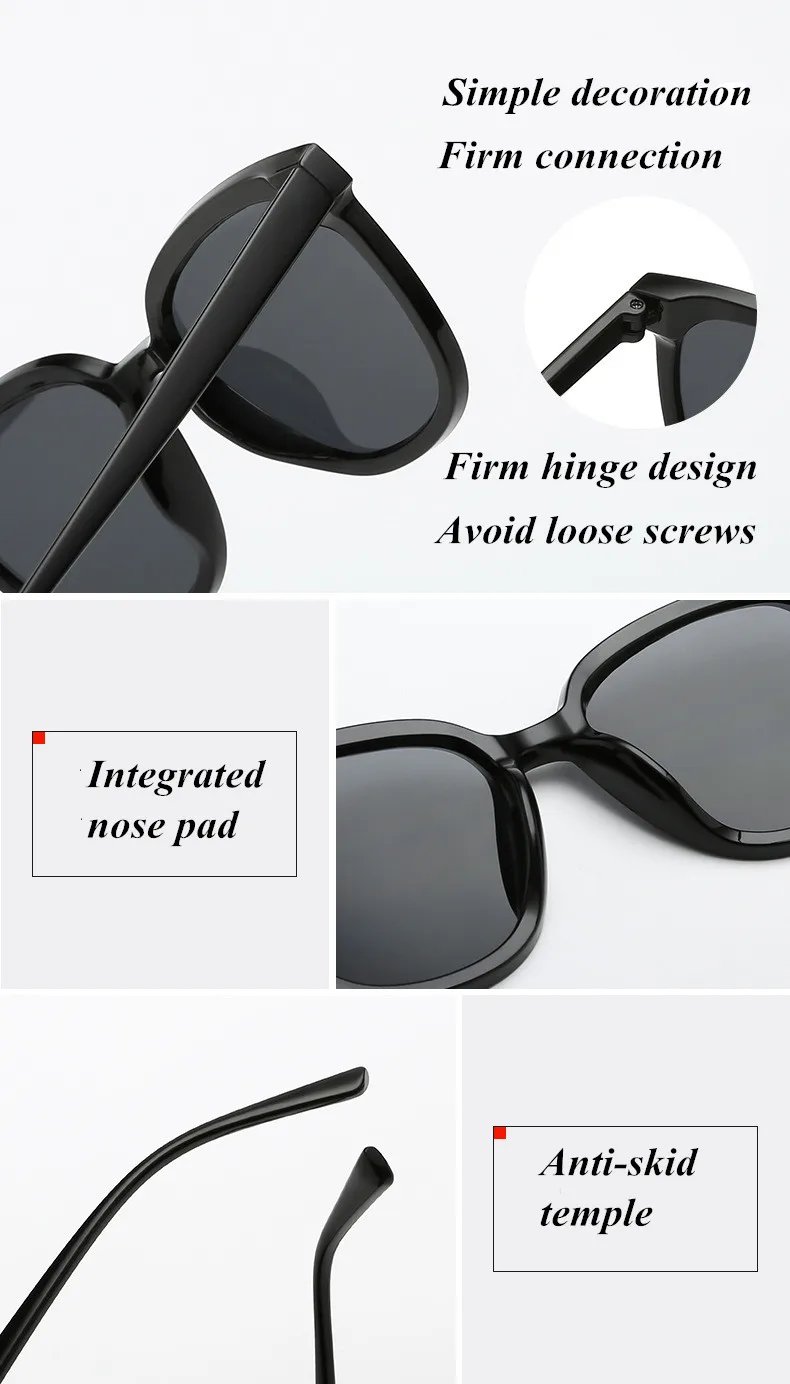 Корейская мода V брендовые солнцезащитные очки тренд Ретро Ins солнцезащитные очки большая оправа дикие анти-УФ солнцезащитные очки для улицы