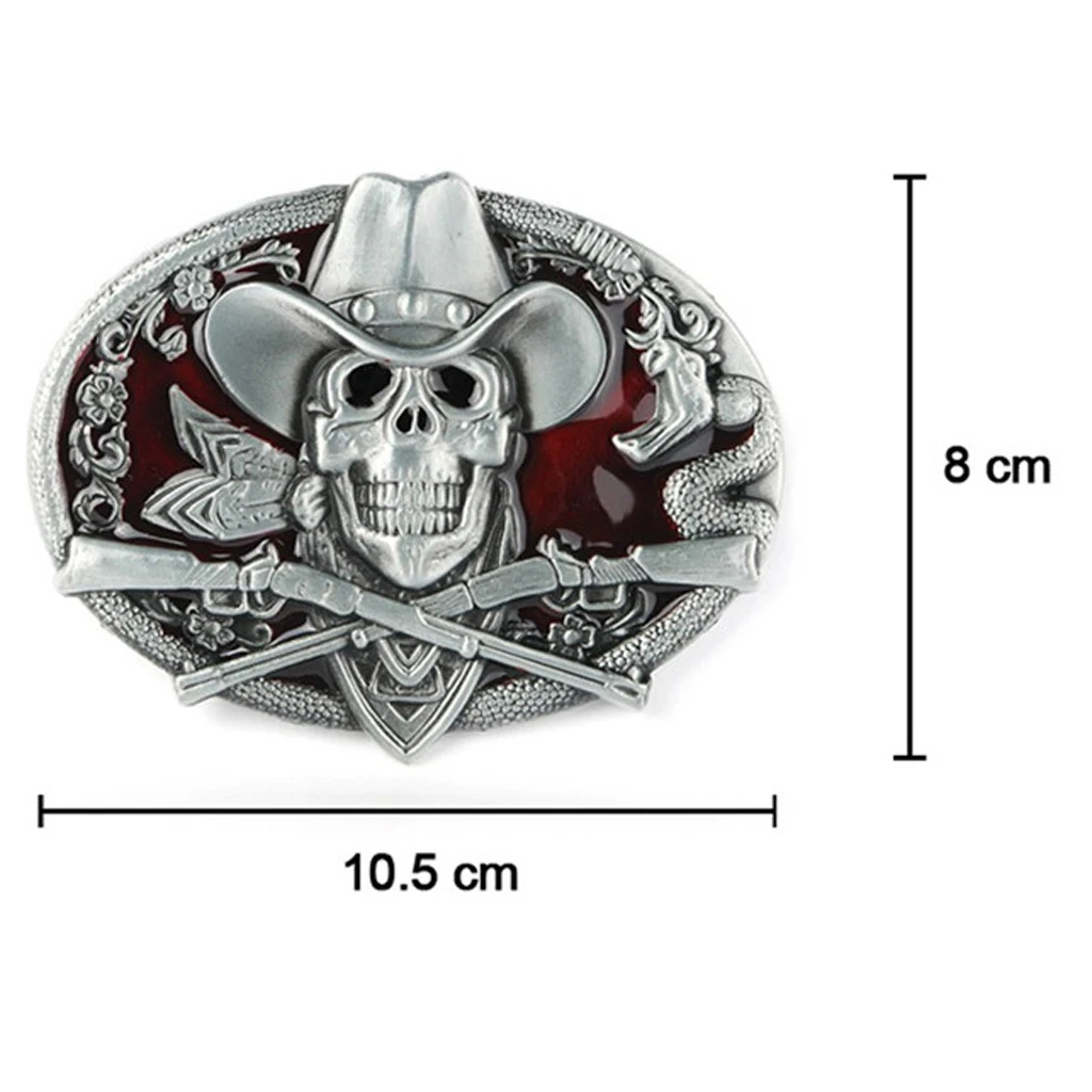 Skull Skeleton Belt Buckle Ghost Mens Jewelry Hip Hop Motorcycle Belt Buckle
