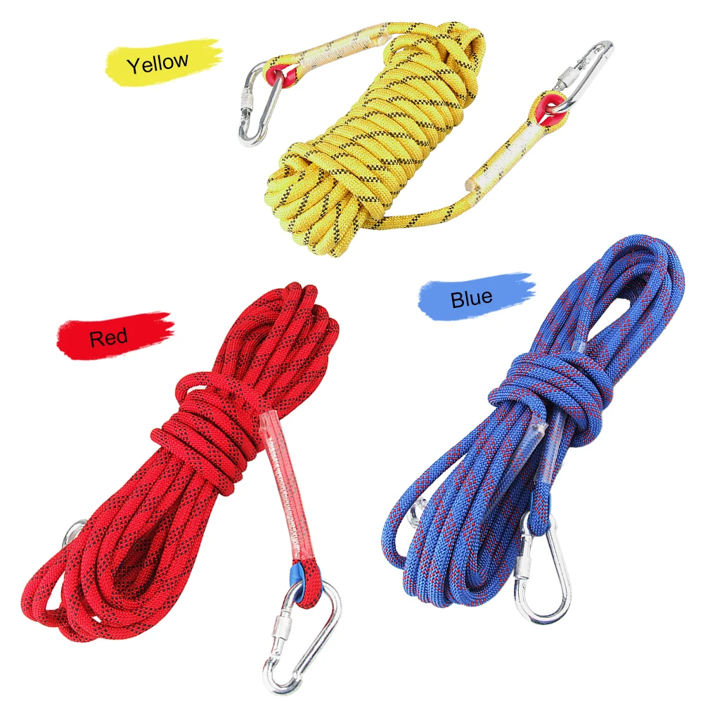 

Outdoor Climbing Rope Static Rock Emergency Paracord Rescue Safety Rope Survival Paracord Safety Rescue Rope Cord Hiking