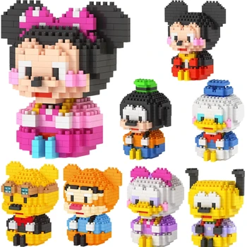 

Disney Mickey Mouse blocks brick toys building Mini blocks cartoon characters teaching units childrens toy legoeing compliant