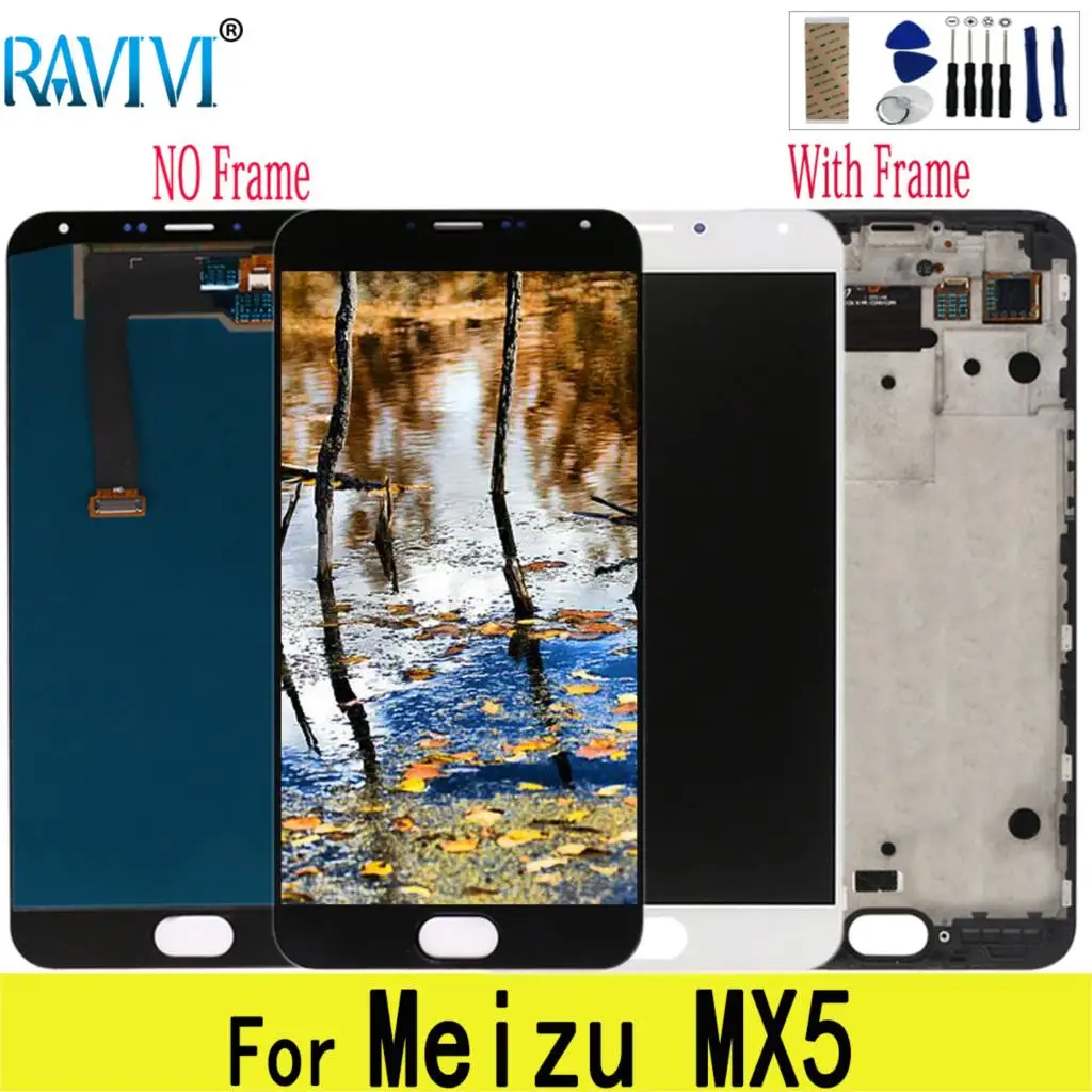 5," MX5 lcd для MEIZU MX5 lcd дисплей кодирующий преобразователь сенсорного экрана в сборе Замена для MEIZU MX5