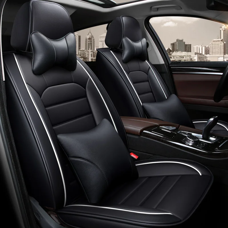 Full Coverage Eco leather auto seats covers PU Leather Car Seat Covers for bmw x5 e70 f15 e53 x6