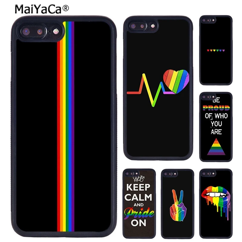 MaiYaCa Радужный Флаг геев лесбиянок гордость ЛГБТ чехол для телефона iPhone X XR XS 11 12 Pro