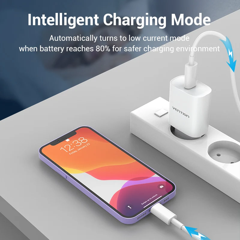 Vention PD Charger 20W USB Type C Fast Charger for iPhone 13 12 X