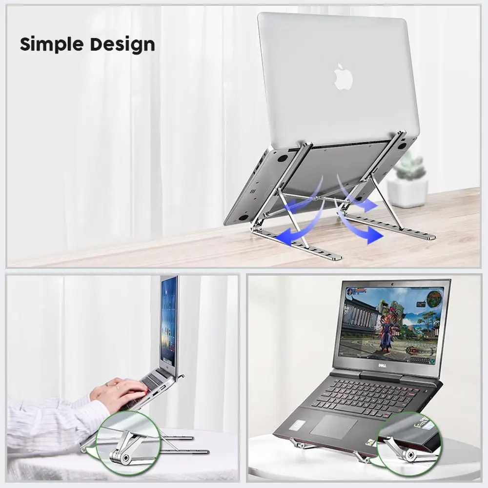 Laptop stand for iOS, Windows systems. 13-inch, 15.6 notebooks in all sizes. Suitable for Mac Dell Various models of computers