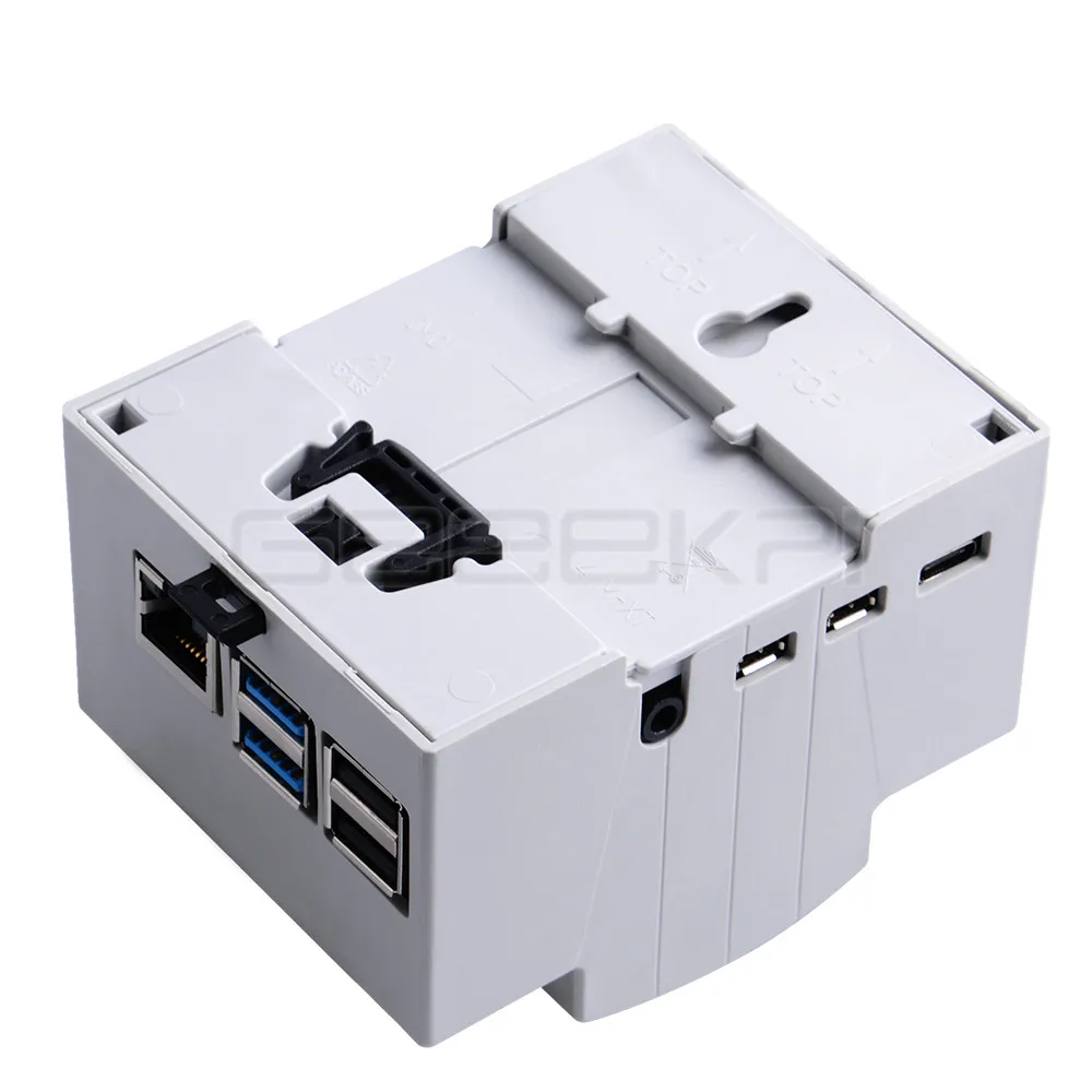 GeeekPi ABS электрическая коробка пластиковый чехол для Raspberry Pi 4 Модель B, с радиаторами отвертка для Raspberry Pi 4B