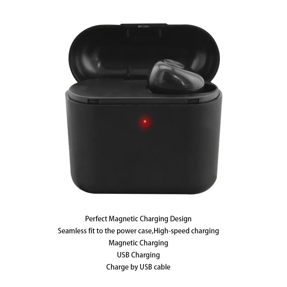 Wireless Bluetooth Earphones Music Sport Mini In Ear Earbuds With Microphone Charging Box Mic Handsfree Headset For Smartphone