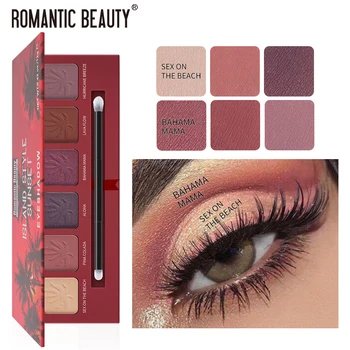 

6 Color Eyeshadow Palette Shiny Matte Pigment Eye Shadow Pearlescent Lasting Color Eye Shadow Palette Eye Make Up Waterproof