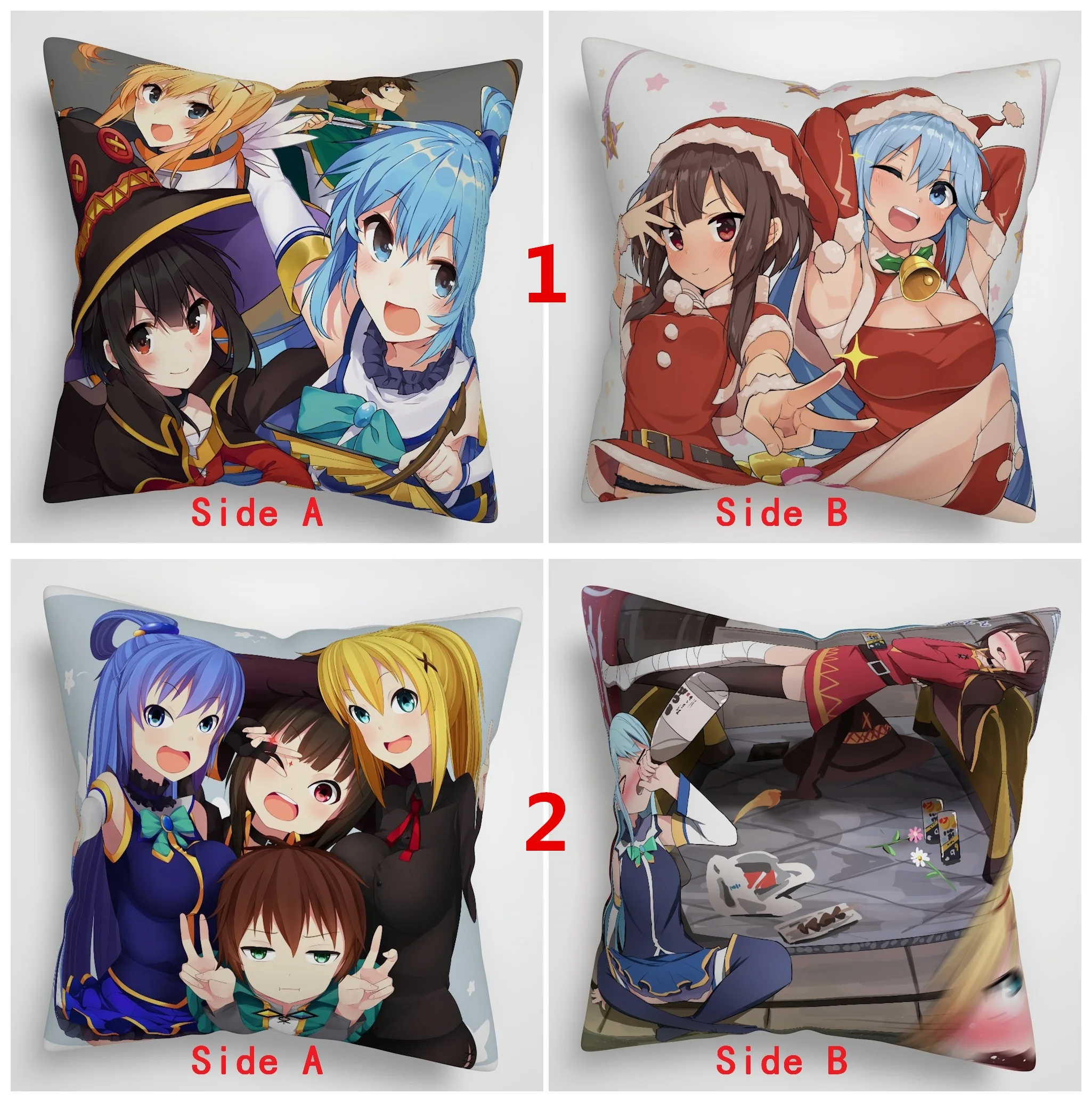 Kono Suba Aqua темнота Megumin аниме двухсторонняя подушка чехол для подушки|Наволочка| | АлиЭкспресс