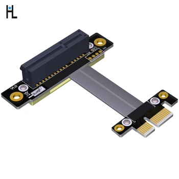

High Quality PCI-e PCI Express 4X to 1X Extension cable( dual vertical 90 degrees direction)
