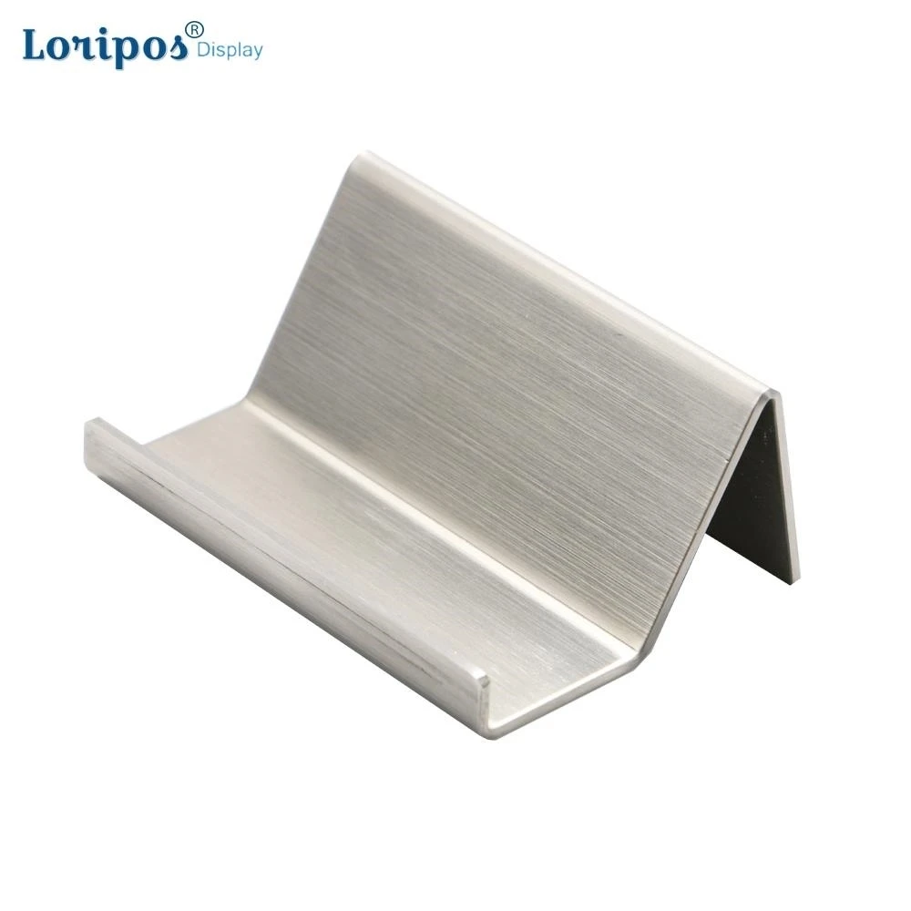 Stainless Steel Name Card Holder For Table Setting Metal Name Card Holder Stand For Desk Office Seat Business Card Display Rack