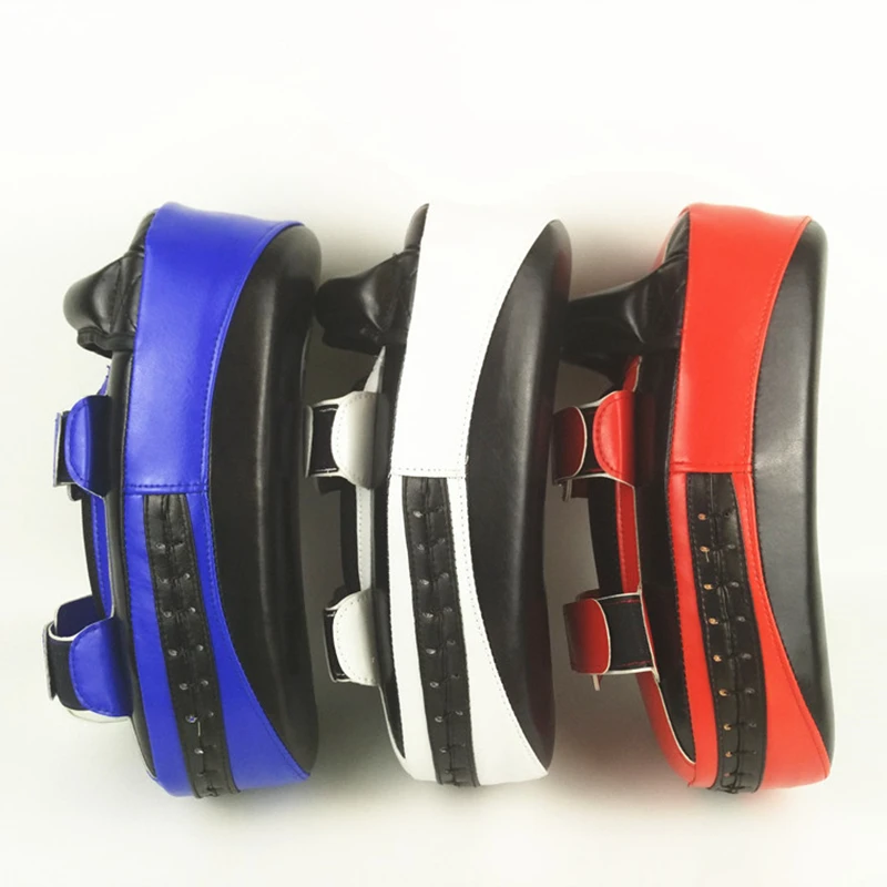 PU Leather Muay Thai Foot Target MMA Kick Boxing Pads Focus Adult Taekwondo Karate Professional Shield Punching Pad Men Fitness