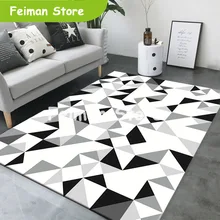 Скандинавский стиль 3D Печатный ковер высокого качества полиэстер спальня гостиная придиванный коврик стол Йога декоративный коврик