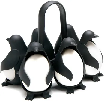 

Penguin Shape Egg Storage Rack Egg Cooker Refrigerator Shelf Storage Rack Shelf Egg Boiler Cooking Steamer Kitchen Accessories