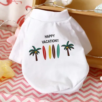 

2020 Pet Clothes Dog Cloth Personality Summer Trend T shirt Thin Cotton Cat Clothes