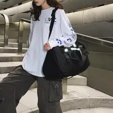 Унисекс, нейлоновая Повседневная сумка, Большая вместительная, для улицы, для путешествий, через плечо, спортивная сумка, для спортзала, сумки-мессенджеры