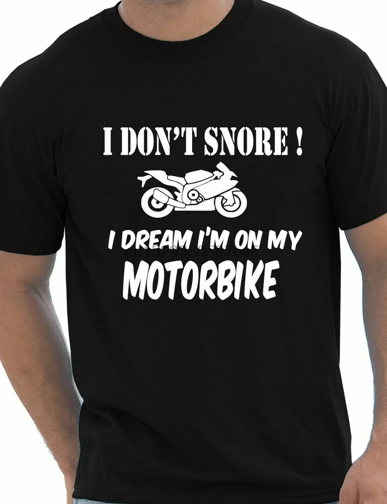I Don't храп байкеров Superbike байкерские комедийные Mototrbike Мужская футболка Размеры