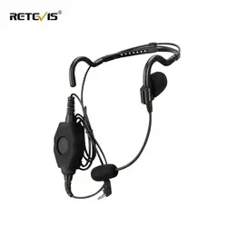 EHK006 auriculares tácticos con micrófono Para Kenwood, audífonos tácticos con soporte para detrás de la cabeza, resistente al agua IP54, PTT, 2 pines, C9127A