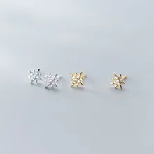 WTLTC, 925 пробы, серебряные серьги-гвоздики с фианитами, маленькие серьги-гвоздики с фианитами, миниатюрные серьги-гвоздики для женщин