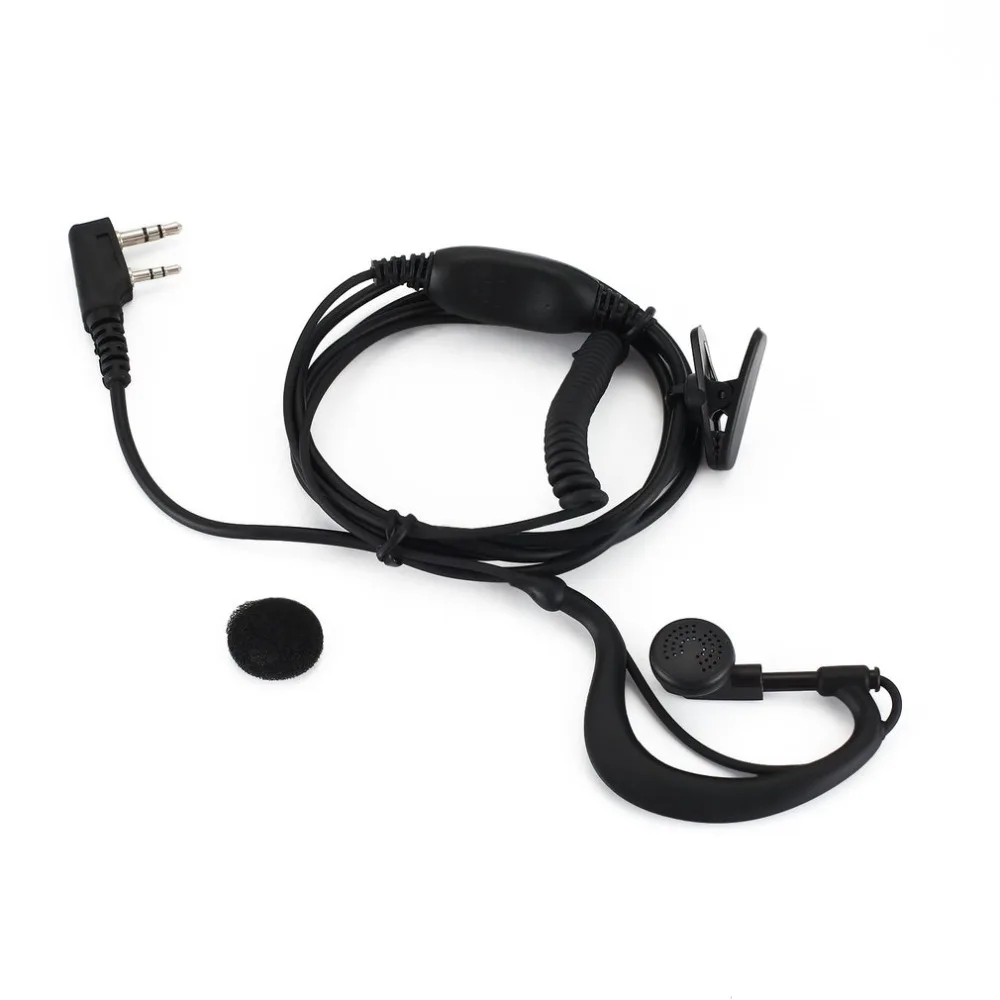 

G Shape Earpiece Headset PPT for 2 PIN Kenwood Baofeng Puxing Quansheng Weierwei Wouxun Two Way Radio
