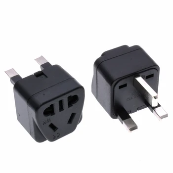 

UK Travel Adapter, AUS US EU Euro Power Socket to BS1363-A plug,BS Tyep G charge power plug 250V10A With Safety Shutter