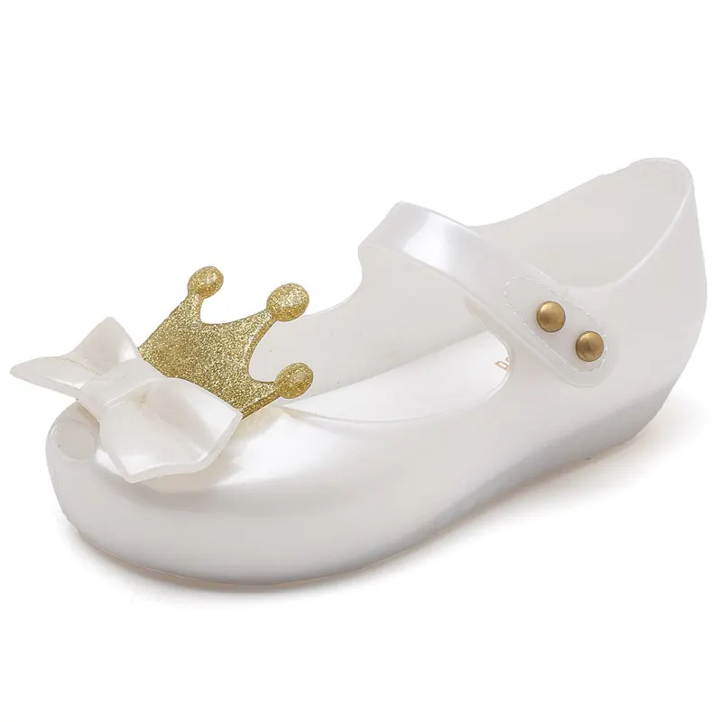 Mini Melissa/сандалии для девочек; коллекция года; Летняя обувь с рисунком Микки и Минни; прозрачная обувь; сандалии для девочек; нескользящие детские сандалии для малышей