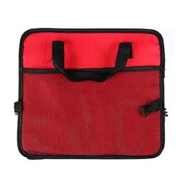 Автомобильная задняя многофункциональная сумка для хранения Складная кожаная сумка-Органайзер для автомобиля многокарманная коробка для хранения - Название цвета: Красный
