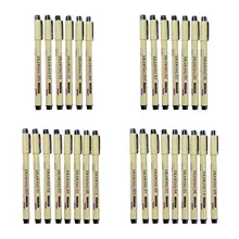 6/7/8/9pcs Black Technical Graphic Fine Hook Line Painting Drawing Pen Sketch