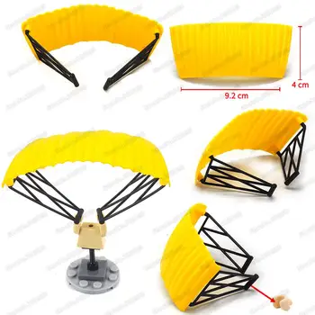

Army Parachute Military Building Block Figures Equipment Assembling Moc WW2 Specialsoldier Airborne Set Model Boy Gift Child Toy