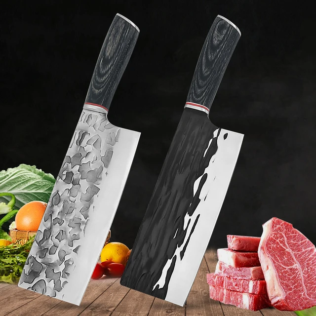 Stainless Steel Chopping Bone Cleaver  Kitchen Knifes Set Chef Knives - Knife  Set 8 - Aliexpress