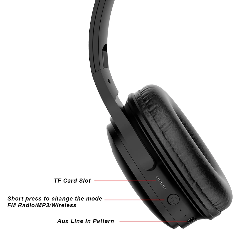 Simvict Adjustable Wireless Headphones Bluetooth Headsets Over ear Head phones set Comfortable Wear