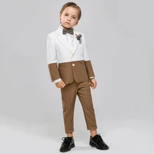 formato taburete Interrupción Traje para niños y adolescentes bautizo niño traje niño elegante trajes de  boda para niños ropa