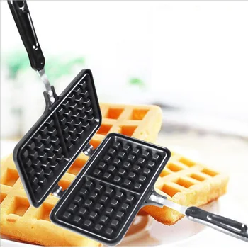 

Non-Stick Waffles Maker Mold Portable Iron Machine Household Kitchen Gas Pan Bubble Egg Cake Oven Breakfast Machine cake maker