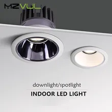 

Nordic Led Downlight Spotlight LED Embedded Adjustable Angle Ceiling Light 7W 12W 15W Dimmable anti glare For Bedroom Kitchen