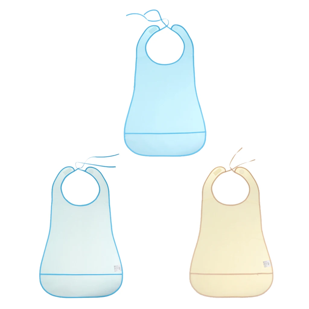 Meals Dinning Clothing Protector Bib Disability Aid Apron Crumb Catcher for Feeding Eating, Waterproof, Reusable, Washable