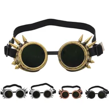 Заклепки-пара панк ретро очки Спорт на открытом воздухе готические очки украшения лобовое стекло Защита глаз очки солнцезащитные очки