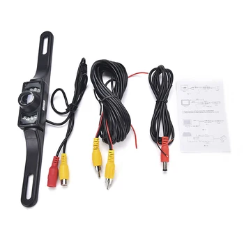 

Hot sale Waterproof Universal 170 Wide Angle US License Plate Car Rear View Backup Parking Camera IR Night Vision 7 LED HD