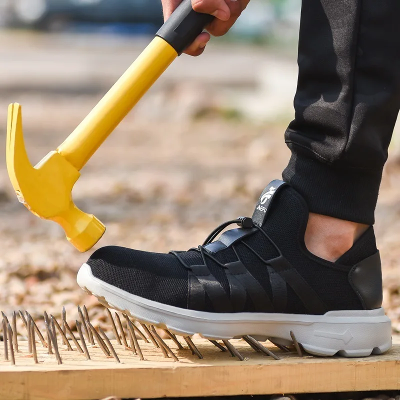 

Shoes Anti-smashing and Anti-piercing Steel Head Portable Air-permeable Electrical Insulation Safety Protection Work Shoes