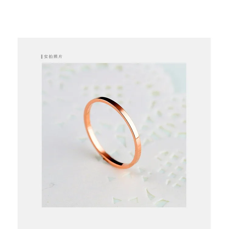 Brand women ring smooth simple line fine ring fashion lady ring girlfriends jewelry tiff Temperament jewelry women accessioes