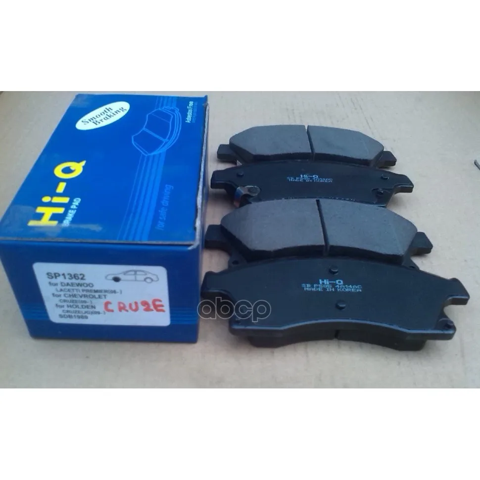 Колодки Тормозные Chevrolet Cruze/Opel Astra J 15" 10- Передние Sangsin Brake Sp1362 Sangsin brake арт. SP1362