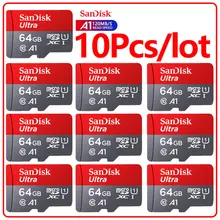 

10Pcs/lot Original Sandisk Ultra Micro SD 64G Micro SD Card SD/TF Flash Card Memory Card