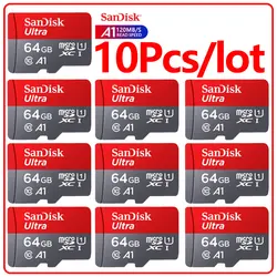 Sandisk – carte Flash Ultra Micro SD 64 go/TF, 10 pièces/lot, carte mémoire 