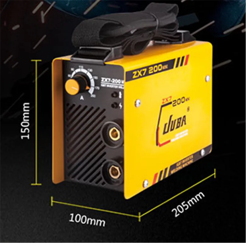 Мини DUBA ZX7-200 200A 6.5KVA IP23 дуга инвертора Электрический сварочный аппарат MMA сварочный аппарат для сварки рабочих и электрических работ