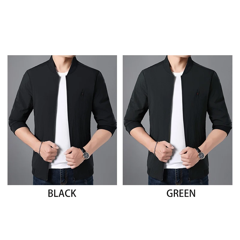 Black Friday Spring New Men's Zipper Jacket Male Casual Streetwear Hip Hop Slim Fit Pilot Coat Men Clothing Plus Size Windbreaker Jackets